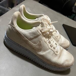 Women’s Air Force 1 Crater Flynit “White Chambray Blue” Size 10 No Box